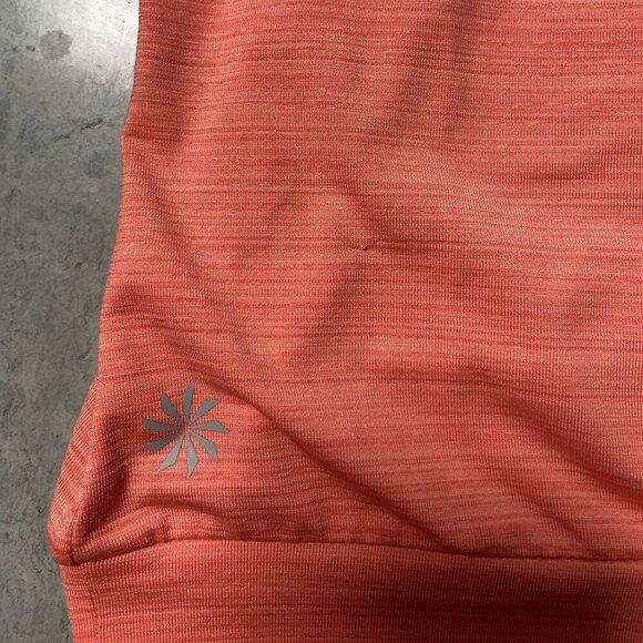 Athleta Hidden Agenda Tank Top with Built-in Strappy Bra Peach Orange Size Small - Picture 3 of 10
